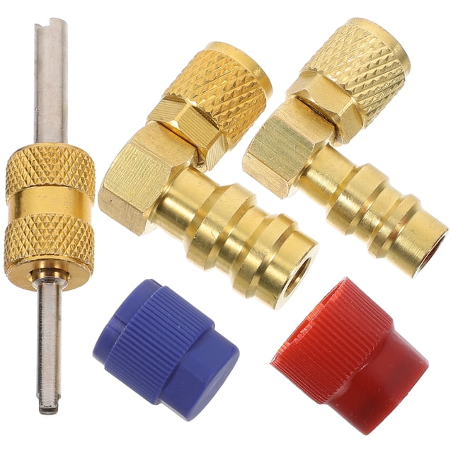 3Pcs Set R12 to R134A Conversion Kit for Air Conditioning Refrigerant Pipe with Quick Connect Function