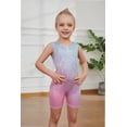 thumbnail image 2 of 2-8 Years Gymnastics Leotards for Girls Sparkly GradientBiketards Unitards Athletic Tumbling Outfit, 2 of 6