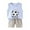 A137-Sky Blue, variant on Caqnni Toddler Baby Boy Girls Clothes Outfits Short Summer Sleeve Letters Printed Shirt Elastic Shorts Sets 2PC Little Boy Set Summer Pjs For 18-24 Months 2t 3t 4t 5t 6t Pajamas & Dailywear Set