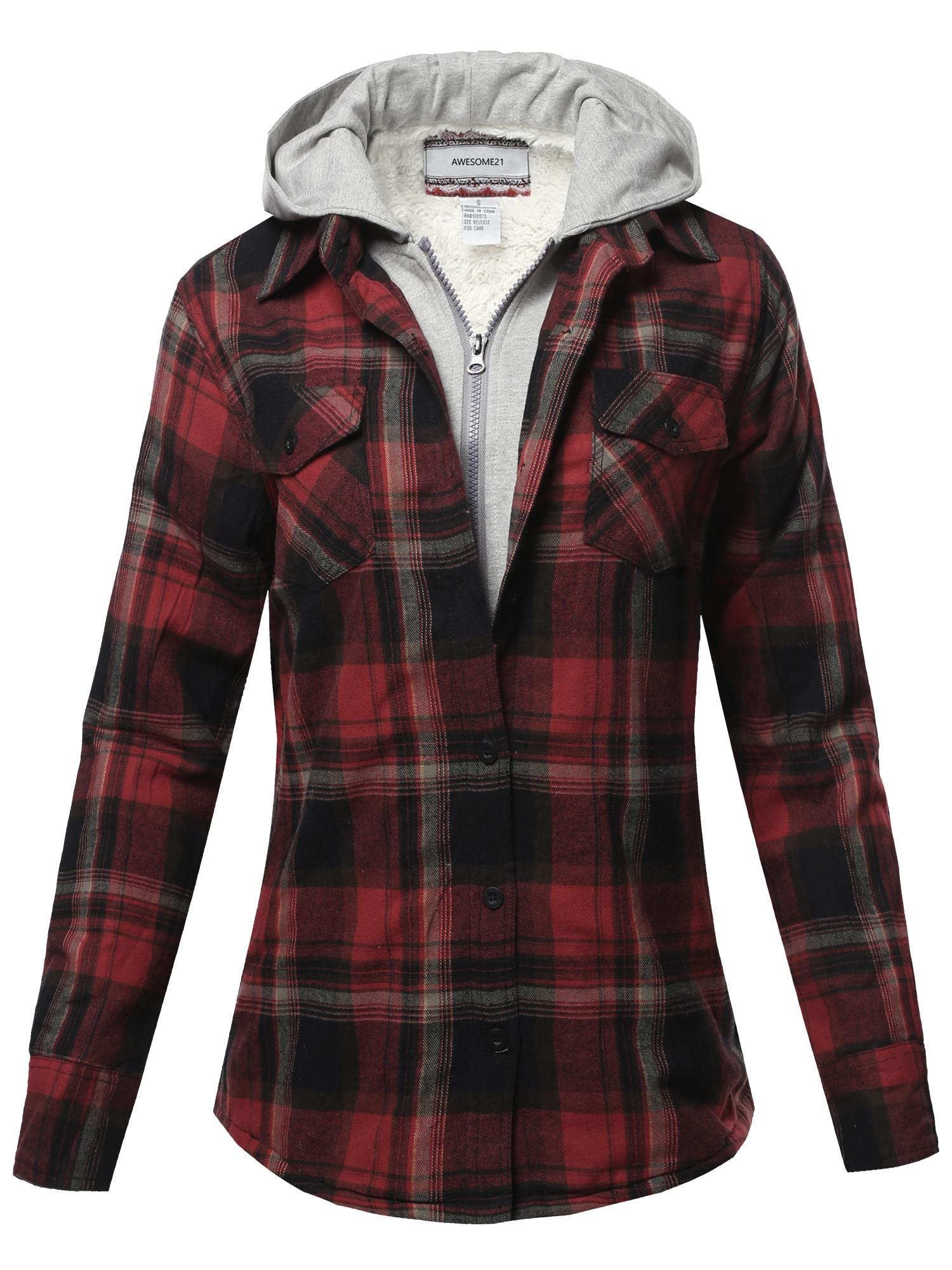 Plaid Shirt Jacket - Walmart 