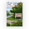 thumbnail image 3 of Acadia National Park, Maine, Park Entrance Sign and Moose (12x18 Wall Art Poster, Room Decor), 3 of 3