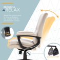 thumbnail image 6 of Click365 Classic Comfort Executive Office Chair Bonded Leather Taupe, 6 of 9