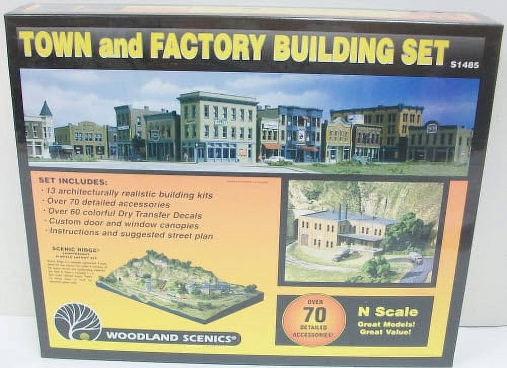 Woodland Scenics Town Factory Building Set™ -- Kit N S1485