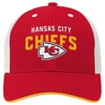 thumbnail image 2 of Youth Red Kansas City Chiefs Core Lockup Trucker Adjustable Hat, 2 of 3