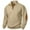 Mens Clothing Khaki, variant on Mens Warm Sweatshirt Casual Stand Collar Quarter Fall Button Down Long Sleeve Pullover Sweaters S-2XL
