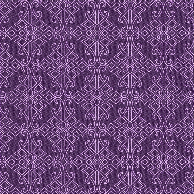 Ahgly Company Machine Washable Indoor Square Transitional Purple Iris Purple Area Rugs, 4' Square