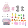 thumbnail image 1 of LYUMO Kids Kitchen Pretend Play Toys Stainless Steel Play Cookware Cooking Utensil Set,Play Cooking Set,Cooking Utensil Play Set, 1 of 8