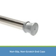 thumbnail image 2 of Kenney® Twist & Fit™ No Tools Rust-Resistant Painted Steel Straight Tension Shower Curtain Rod, 42-72", Brushed Nickel, 2 of 5