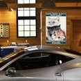 thumbnail image 3 of Placa Metal Vintage Tres Gatos Lujo Pintura Hierro Rectangular Pared 20x30cm, 3 of 9