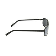 Foster Grant Mens Rectangle Fashion Sunglasses Black