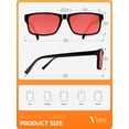 thumbnail image 2 of Gafas con Lentes Rojas para Bloqueo de Luz Azul VMJFBJ para Mejorar el Sueño, 2 of 7