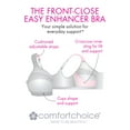 thumbnail image 5 of Comfort Choice Women's Plus Size Easy Enhancer Front-Close Wireless Bra, 5 of 6