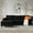 Black, variant on Ovios Sectional Couch Mid Century Modern 100" L shaped Couches with Reversible Chaise Faux Leather 3-Seater Convertible Sofas for Living Room, Apartment