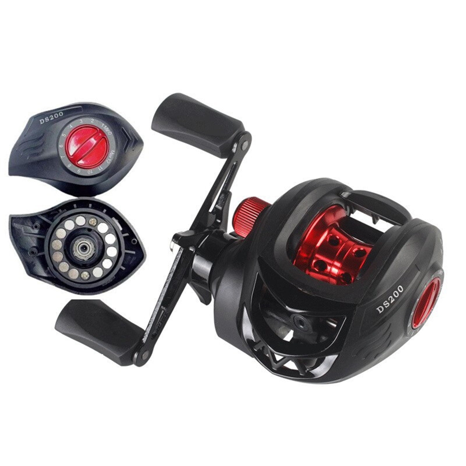 Sportteer Baitcasting Reel Fishing Reel Spinning Reel Multigear Adjustable Precise Control Long Throw High Strength Strong Bearing Angling Reel