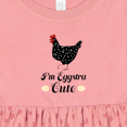 thumbnail image 4 of Inktastic Chicken Lover Eggstra Cute Girls Baby Dress, 4 of 5
