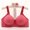 Red, variant on TIANEK Lifting Bra for Female Casual Adjustable Bra Strap Sexy No Pad Bralette Cotton Bralette Everyday Bra Underwear Clearance
