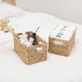 thumbnail image 2 of ICHUDAN Water Hyacinth Storage Baskets, Rectangular Wicker Baskets with Built-in Handles, Medium, 13 x 8.4 x 7.1 , 2-Pack, 2 of 9