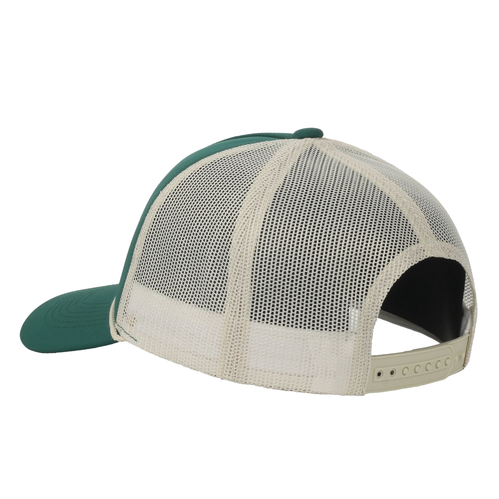 Green/Putty Walleye 5-Panel Fishing Cap – Structured, Embroidered, Snapback, One Size