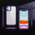 thumbnail image 3 of for iPhone 11 Clear Case, [Anti-Yellowing] [Military-Grade Drop Protection] Transparent Slim Lightweight Anti-Scratch Phone Case for iPhone 11 Shockproof Bumper Cover, Purple, 3 of 8