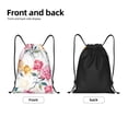 thumbnail image 5 of Kdxio Colorful Flowers Print Drawstring Backpack Bag,Waterproof Draw String Back Sack, Gym Drawstring Bags Swim Bag For Unisex, 5 of 9