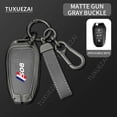 thumbnail image 2 of Zinc Alloy Leather Car Key Case Cover For Peugeot 508 A 3 buttons key case 3008 4008 5008 RCZ 2008, 2 of 9
