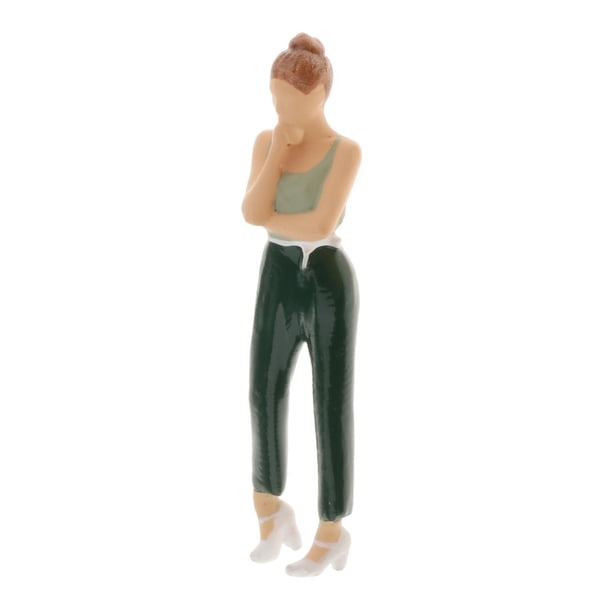 1/64 personas diminutas modelo mujeres estatuilla calle tren estilo 4 Zulema escenario de personas de figura rm