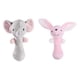 thumbnail image 1 of EeaseMX 2 sonajeros de peluche de animales de dibujos animados para bebé., 1 of 7