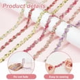 thumbnail image 4 of 6 Yards Flower Lace Ribbon 6 Colors Floral Lace Trim 5/8 inch(15mm) Decorating Lace Flower Embroidered Trim Ribbon for DIY Wedding Applique Sewing Craft Scrapbooking Upholstery Patchwork Mixed Color, 4 of 6
