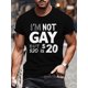 thumbnail image 1 of Men's Casual Short Sleeve T-Shirt with Geometric Print - Machine Washable, Round Neck - Perfect for Summer, 1 of 4