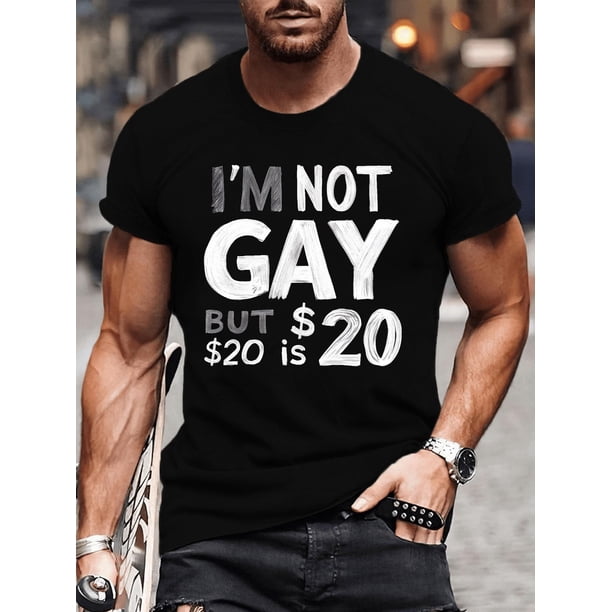 Men's Casual Short Sleeve T-Shirt with Geometric Print - Machine Washable, Round Neck - Perfect for Summer