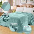 thumbnail image 2 of Soft King Size Blanket for All Season Warm Fuzzy Microplush Lightweight Thermal Fleece Summer Autumn Fall Winter Spring Blankets for King Calking Bed Couch Sofa,90x108 Inches,Sage Green, 2 of 8