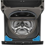 LG WD300CB 1.0 Cu. Ft. SideKick Black Steel Top Load HE Pedestal Washer