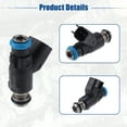 thumbnail image 4 of Car Fuel Injector Nozzle Replacement for Chevrolet Aveo 1.6L Black Silver Tone 4 Pcs, 4 of 6