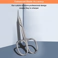 thumbnail image 2 of EXLEAF 2026 New Cuticle Scissors Extra Fine Curved Blade,Super Slim Scissors for Cuticles Care Professional Manicure Small Scissors with Precise Pointed Tip Grooming Blades,Eyebrow,Eyelash,&Dry Skin, 2 of 7