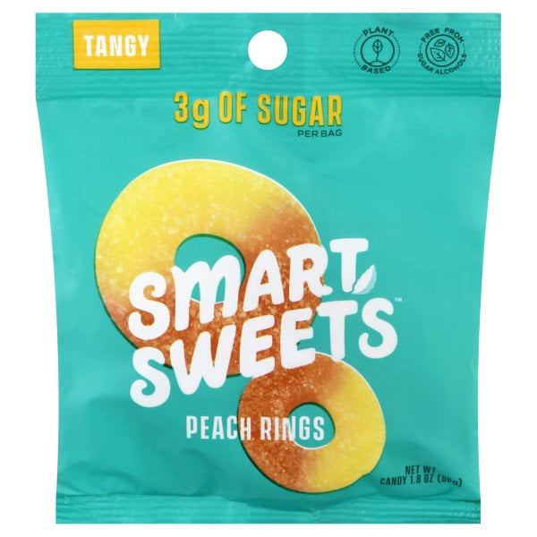 Smart Sweets Tangy Peach Rings Candy, 1.8 oz - Walmart.com - Walmart.com