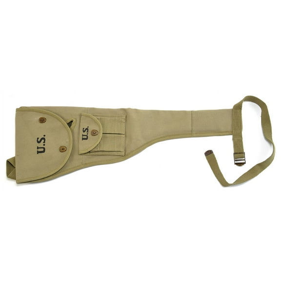 US WWII M1 Carbine Canvas Paratrooper Jump Case with Magazine Pouch marked JT&L 1943