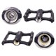 thumbnail image 4 of Eigraketly Pedal de bicicleta de 2 piezas, accesorios de ciclismo impermeables antideslizantes, plataforma de rodamiento antideslizante hueca, Ciclismo Negro, 4 of 6