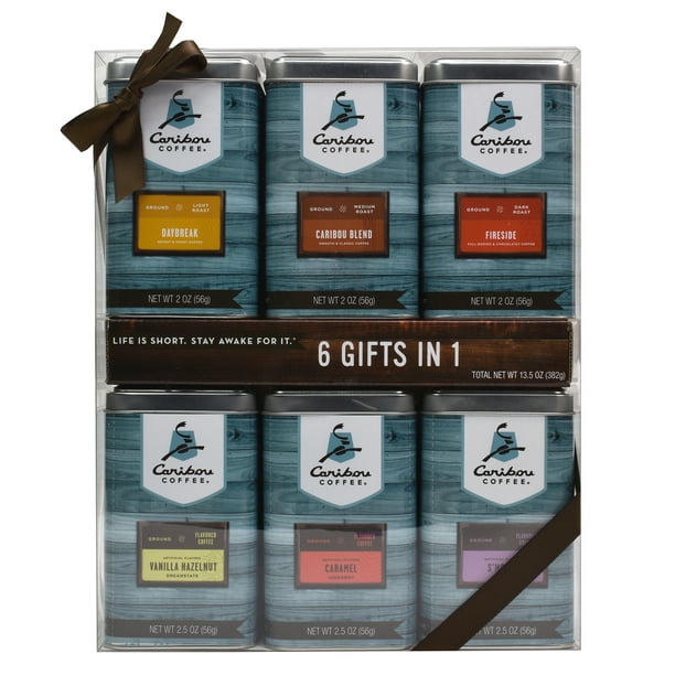 Caribou Coffee® Tins Gift Set, 6 Pack