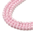 thumbnail image 4 of Cubic Zirconia Bead Strands Faceted Round Pink 3mm Hole: 0.6mm about 120pcs/strand 14.84''~14.96''(37.7~38cm), 4 of 4