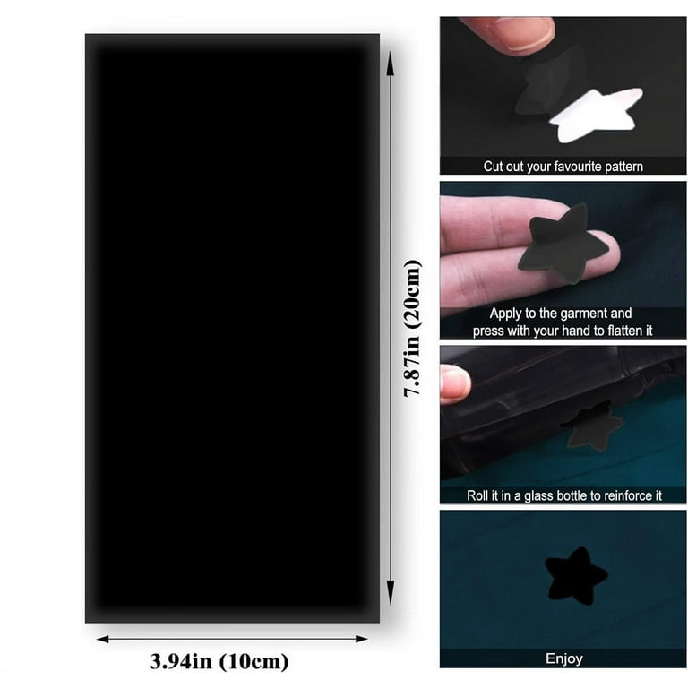 NOGIS Down Jacket Repair Patch 8 Pcs Puffer Jacket Repair Patch Nylon Repair Patch Kit Repair Tape for Down Jacket Fabric Repair Patch for Clothing Down Jacket Tent Cloth Bag Black