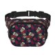 thumbnail image 1 of Disketp Roses Skulls Riñonera de Doble Capa, Bolsa de Cintura Ajustable para Viajes, Correr y Senderismo, Riñonera Ligera para Hombre y Mujer, 1 of 9