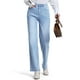 thumbnail image 1 of Vaqueros SEVEGO para mujer, cintura media, pierna recta, azul claro, XXL, 1 of 9