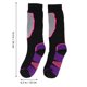 thumbnail image 2 of WEUVEB 1Par Calcetines Largos Negros Para Mujer Aptos Para Running Y Senderismo Con De, 2 of 6
