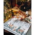 thumbnail image 2 of Winter Squirrel Elk Placemats Set of 2 Christmas Leaves Floral Xmas Tree Heat Insulation Washable Place Mats, Rustic Non-Slip Table Mats for Dining Table Party Kitchen Decor,13x19 Inch, 2 of 4