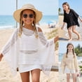 thumbnail image 6 of Landzoo Toddler Kids Boys Girls Shirts Solid Color Loose Batwing Long Sleeve Boat Neck T-Shirt Summer Open Crochet Knit Loose Fit Girls Tops Size 6-8 Years White, 6 of 9