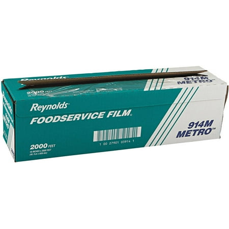 - Reynolds Wrap Metro Light-Duty PVC Film Roll with Cutter Box, 2000 ft