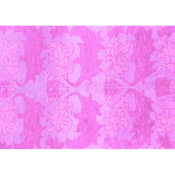 Ahgly Company Indoor Rectangle Abstract Purple Modern Area Rugs, 5' x 8'