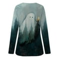 thumbnail image 5 of Dyegold Women'S Halloween Shirt Sale Ladies Vintage Graphic Sweatshirts Women'S 3/4 Sleeve Tops Business Casual Plus Size ​Christmas ​Women'S Fall Fashion ​Items, 5 of 5