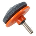 thumbnail image 6 of Lawn Mower Blade Sharpener For Power Drill Garden Tool 50mm Red Silicon Carbide Steel"}, 6 of 6