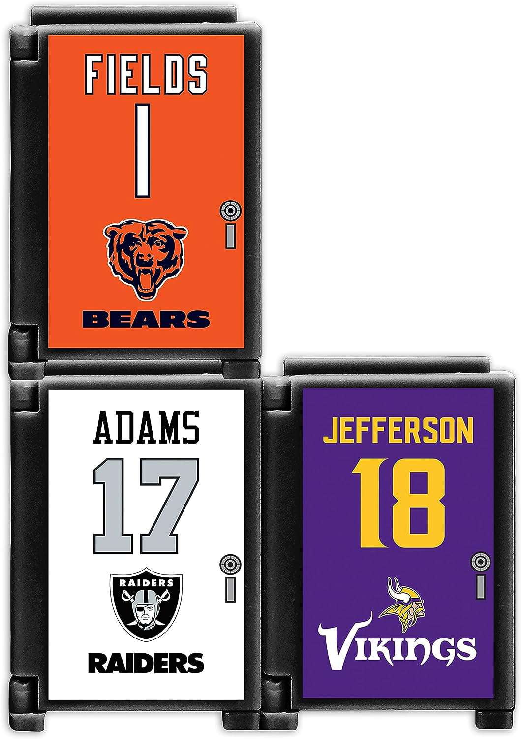 Party Animal TeenyMates 2024 Series 12 NFL Lockers Blind Mystery Pack, 3 Pcs